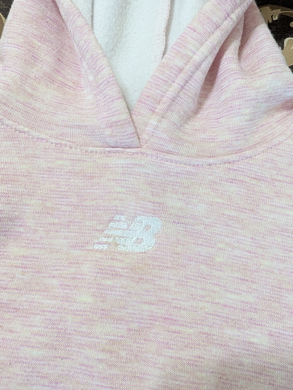 New Balance Kids' 5/6 Pink Hooded Jacket - Picture 3 of 9
